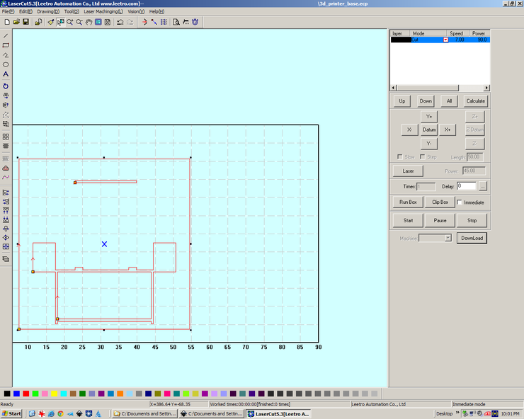 Screen Shot of LaserCut